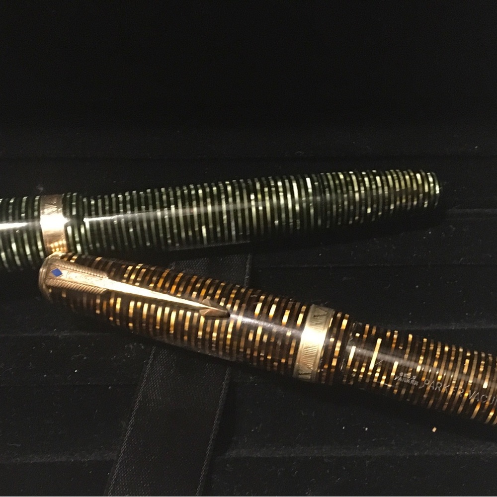 Two Vintage Parker Fountain Pens